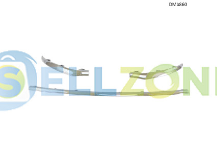 Χρωμιωμένες λωρίδες για μπροστινό προφυλακτήρα Mercedes GLC W253 (2015–2020) – DMb860